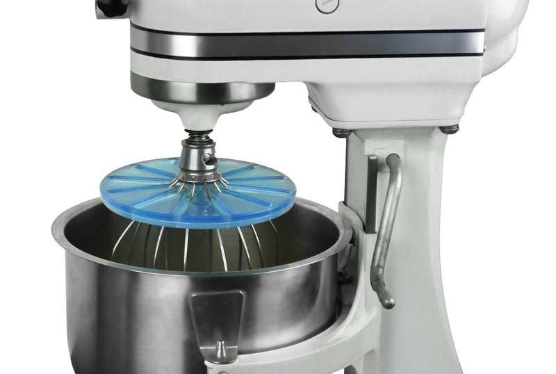 Whisk WiperÂ® PRO compatible with KitchenAid Bowl-Lift Stand Mixers - Mix Without The Mess - The Ultimate Stand Mixer Accessory - Only Compatible With 6-Wire Whisks (Glass Blue) - Image 1
